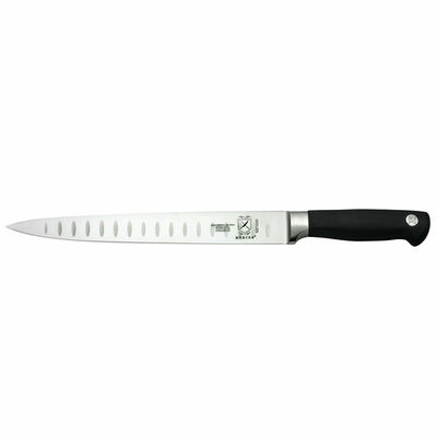 Mercer M21030 10&quot; German Steel Genesis Carving Knife With Black Santoprene Handle