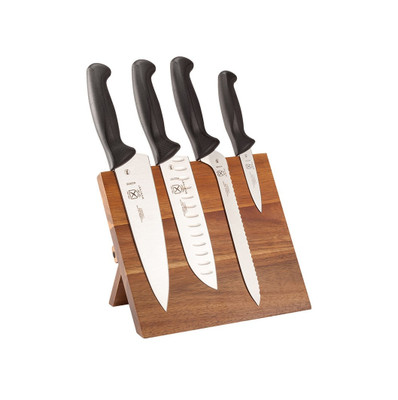 Mercer M21982 3 1/2" 5 Piece Japanese Stain-Resistant Steel Blades With Black Handles