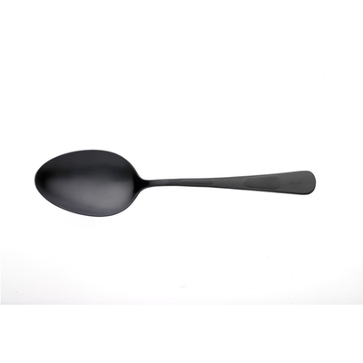 Mercer M35138BK 1-1/3 Oz. Stainless Steel Black Matte Plating Spoon With Satin Finish Handle