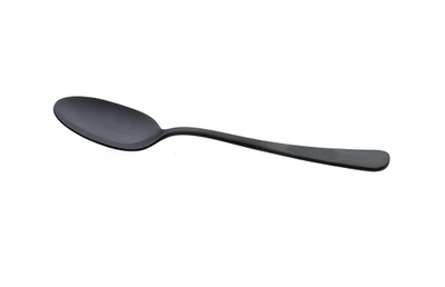 Mercer M35140BK 1.03 Oz. Black Matte Stainless Steel Solid Satin Finish Handle Plating Spoon