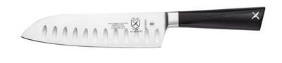 Mercer M19050 7" Santoku Knife with Granton Edge and POM Handle