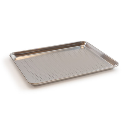 Bakn BAKSP1318PF 13" x 18" 19 Gauge Aluminum Perforated Sheet Pan
