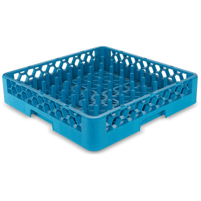 Carlisle RP14 Full Size Polypropylene Blue OptiClean All Purpose Plate/Tray Peg Rack