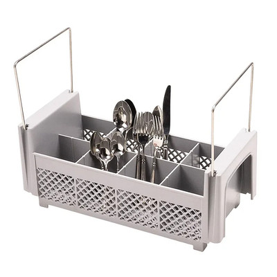 Cambro 8FB434151 Camrack Flatware Washing Basket Half Size - 6/Case