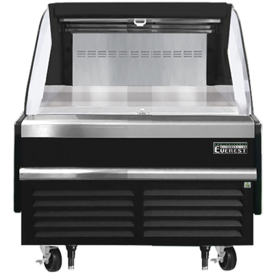 Everest Refrigeration EOMH-36-B-35-S 37.25" White Horizontal Open Display Merchandiser - 115V