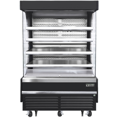 Everest Refrigeration EOMV-60-B-35-T 30.2 Cu. Ft. Black Vertical Open Display Merchandiser