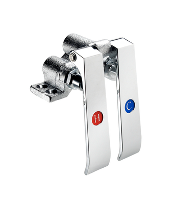 Krowne 16-121L Self Closing Valve 4-1/2" Hole Centers Royal Series Double Pedal Knee Valve