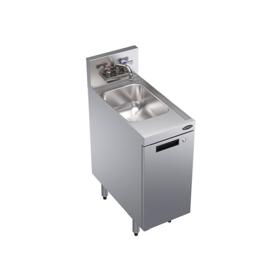 Krowne KR24-SD12C 12" x 24" Cabinet Base With Locking Hinged Door Royal Series Underbar Hand Sink Unit