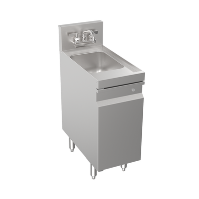 Krowne KR24-SD12C 12" x 24" Cabinet Base With Locking Hinged Door Royal Series Underbar Hand Sink Unit