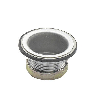 Krowne 23-122 2 1/2" Top Diameter Stainless Steel 1 1/2" Cut Flange Drain