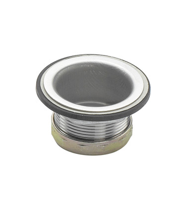 Krowne 23-122 2 1/2" Top Diameter Stainless Steel 1 1/2" Cut Flange Drain