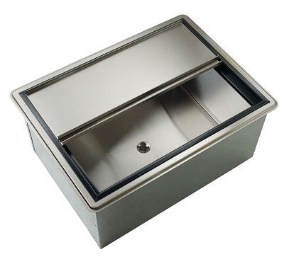 Krowne D2712-7 27" x 20" Stainless Steel Ice Bin Drop-In