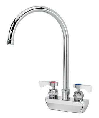 Krowne 14-402L 4" Centers And 8-1\2" Gooseneck Spout Royal Series Faucet Splash-Mounted