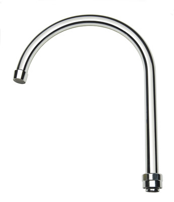 Krowne 19-229L 8-1/2"W x 10"H Silver Series Replacement Gooseneck Spout