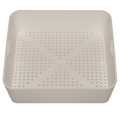 Krowne 30-147 8 1/2"W x 8 1/2"D x 2"H Plastic Floor Drain Strainer