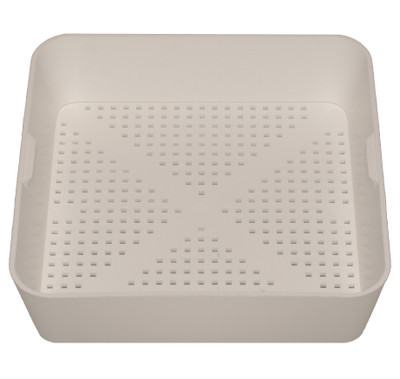 Krowne 30-147 8 1/2"W x 8 1/2"D x 2"H Plastic Floor Drain Strainer
