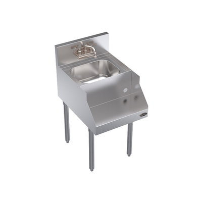 Krowne KR24-18BD 18" W x 24" D Stainless Steel & Galvanized Free Standing Royal Series Underbar Blender Station