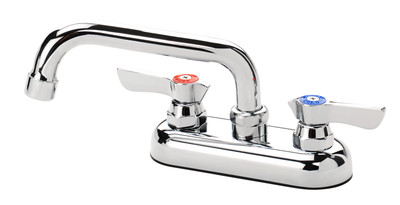 Krowne 11-406L 4" Centers 6" Swing Spout Deck Mount Silver Series Faucet