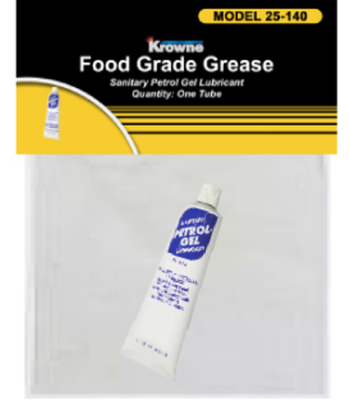Krowne P25-140 Non-Toxic Food Grade Grease Package with Header