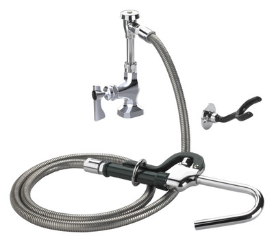Krowne 20-203L Deck Mount Royal Series Pot Filler Assembly Double Pantry with 72" Stainless Steel Flexible Hose