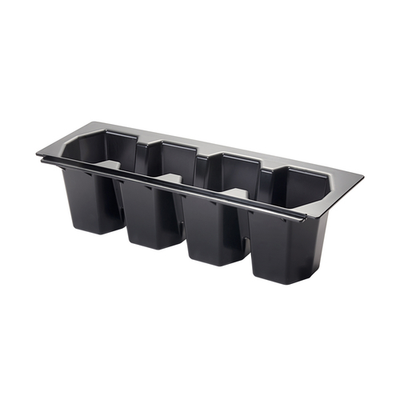 Krowne KR-409 4-Bottle Plastic Bottle Wells For KR24 Ice Bins