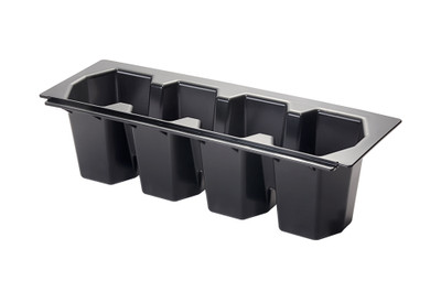 Krowne KR-409 4-Bottle Plastic Bottle Wells For KR24 Ice Bins