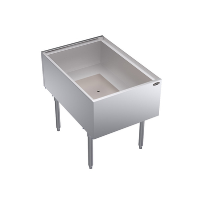 Krowne KRPT-2436-10 24" x 35" 10-Circuit Cold Plate Pass-Thru Royal Series Underbar Ice Bin/Cocktail Station