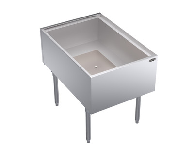 Krowne KRPT-2436-10 24" x 35" 10-Circuit Cold Plate Pass-Thru Royal Series Underbar Ice Bin/Cocktail Station