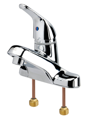 Krowne 12-510L 4&quot; Centers Deck Mount Silver Series Single Lever Lavatory Faucet