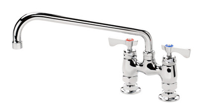 Krowne 15-412L Deck Mount Royal Series Faucet with 4" Centers and 12" Swing Spout