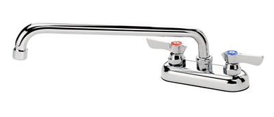 Krowne 11-412L 4" Centers 12" Swing Spout Deck Mount Silver Series Faucet