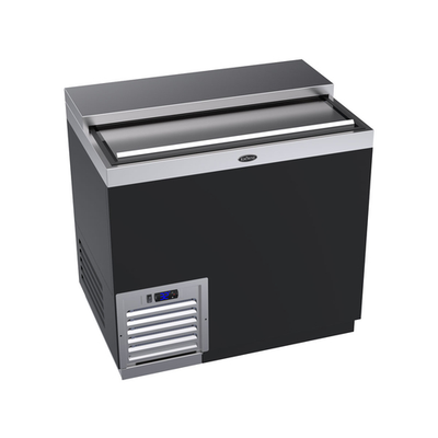 Krowne MC36B 36"W x 24"D Black Underbar Glass Froster - 115V