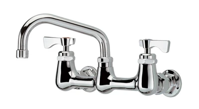 Krowne 14-806L 8" Centers And Swing Spout Royal Series Faucet Splash-Mounted
