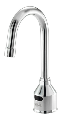 Krowne 16-649 Deck Mount Royal Series Electronic Faucet with 4-1/2&quot; Rigid Gooseneck Spout