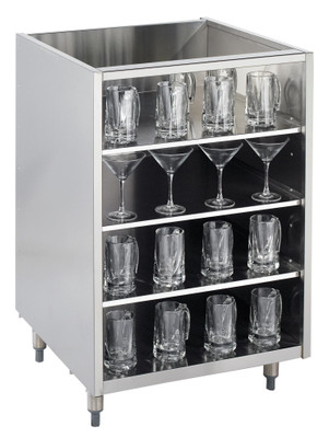 Krowne KR-G18 18"W x 24"D Underbar Glass Storage Cabinet