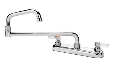 Krowne 13-818L 8" Centers And 18" Jointed Spout Commercial Faucet Deck Mount