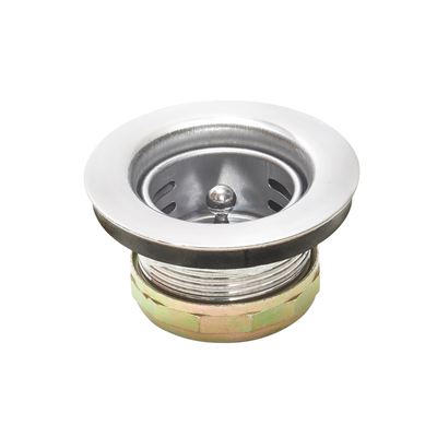 Krowne 23-121 2 1/2" Top Diameter Stainless Steel 1 1/2" Full Flange Drain