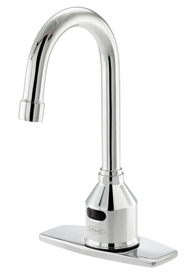 Krowne 16-649P Deck Mount Royal Series Electronic Faucet with 4-1/2&quot; Rigid Gooseneck Spout
