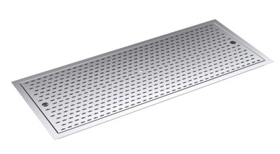Krowne KR-D36 36"W x 14"D Stainless Steel Drop-In Drip Tray Trough