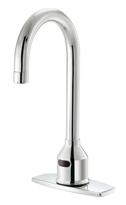 Krowne 16-650P Deck Mount Royal Series Electronic Faucet with 6" Rigid Gooseneck Spout