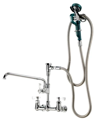Krowne 19-112LWall Mount Royal Series Utility Spray with Add-On Faucet 8" Centers 12" Spout