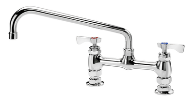Krowne 15-810L Deck Mount Royal Series Faucet with 8" Centers 10" Swing Spout