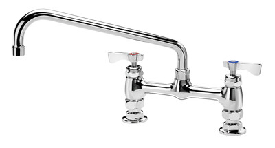 Krowne 15-810L Deck Mount Royal Series Faucet with 8" Centers 10" Swing Spout