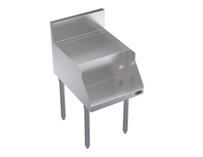 Krowne KR24-12BF 12"W x 24"D Stainless Steel Royal Series Underbar Blender Station