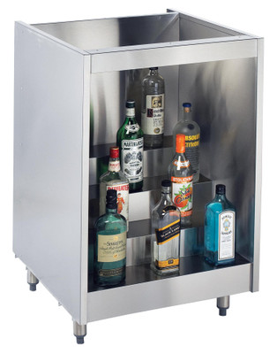 Krowne KR-L18 18"W x 24"D No Top Back Bar Liquor Display