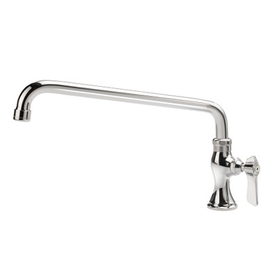Krowne 16-109L Deck Mount Silver Series Single Pantry Faucet with 12" Swing Spout