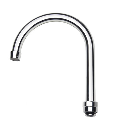 Krowne 19-228L 6"W x 8-1/2"H Silver Series Replacement Gooseneck Spout