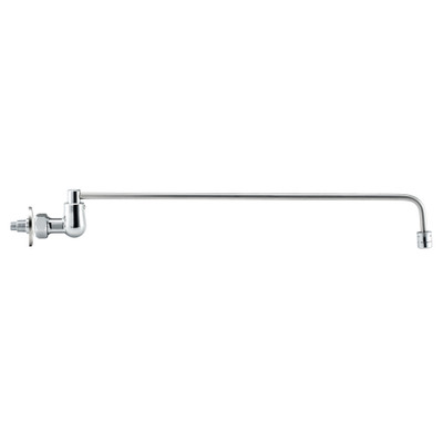 Krowne 13-225L 17" Spout 3/8" Inlet Wall Mount Commerical Series Wok Faucet