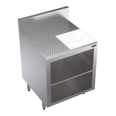 Krowne KR24-GSB4 24"W x 24"D Royal Series Underbar Glass Rack Storage Unit With Removable Perforated Inserts