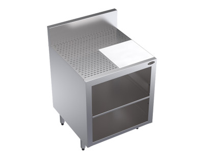 Krowne KR24-GSB4 24"W x 24"D Royal Series Underbar Glass Rack Storage Unit With Removable Perforated Inserts